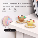 4 Pcs Brown Adorable Bear Wall Protector - Multi - Use Self - Adhesive Door Stopper Bumper - RnR Galore