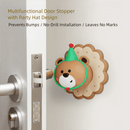 4 Pcs Yellow Adorable Bear Wall Protector - Multi - Use Self - Adhesive Door Stopper Bumper - RnR Galore