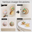 4 Pcs Yellow Adorable Bear Wall Protector - Multi - Use Self - Adhesive Door Stopper Bumper - RnR Galore