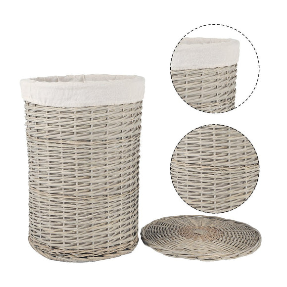 4 Piece Wicker Storage Baskets With Liner Set - RnR Galore