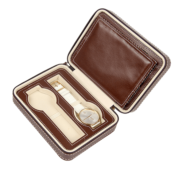4 Watch Box Display Travel Case PU Leather - RnR Galore