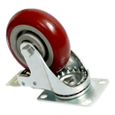 4 x 4" Heavy Duty PU Swivel Castor Wheels With Brake - RnR Galore