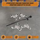 4 X All - purpose Dolly Metal Heavy Duty Furniture Mover Slider Set - RnR Galore