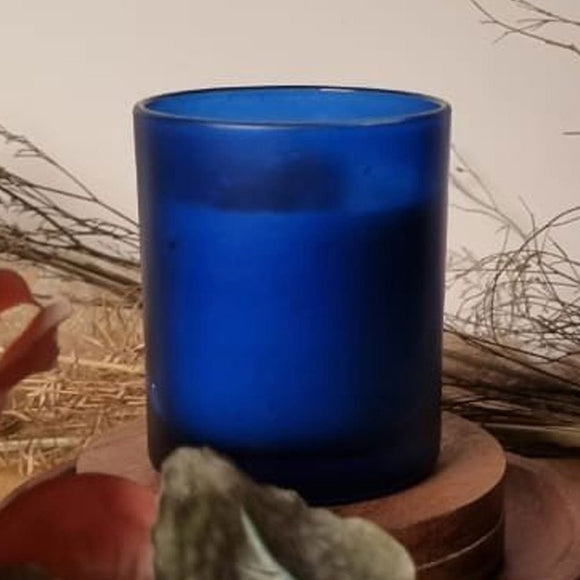 40 Pack Blue Frosted Glass Votive Tealight Candle Holders House Party Centerpiece Xmas Wedding Decor Glass Candlestick Party Decorations Bridal Baby Shower Event - RnR Galore