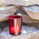 40 Pack Red Glass Votive Tealight Candle Holders House Party Centerpiece Xmas Wedding Decor Glass Candlestick Party Decorations Bridal Valentines Event - RnR Galore