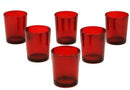 40 Pack Red Glass Votive Tealight Candle Holders House Party Centerpiece Xmas Wedding Decor Glass Candlestick Party Decorations Bridal Valentines Event - RnR Galore