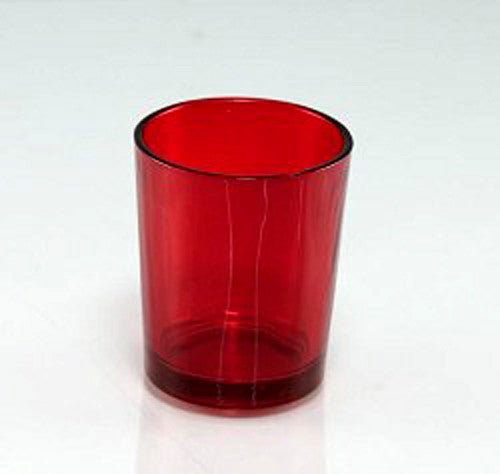 40 Pack Red Glass Votive Tealight Candle Holders House Party Centerpiece Xmas Wedding Decor Glass Candlestick Party Decorations Bridal Valentines Event - RnR Galore