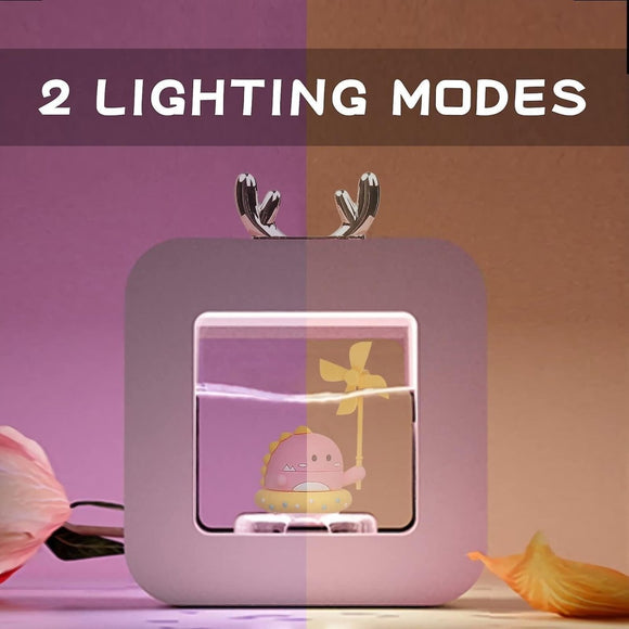400ml Cool Mist Humidifier for Bedroom, Night Light Essential Oil Diffuser - RnR Galore