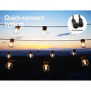 41m Solar Festoon Lights Outdoor LED String Light Xmas Wedding Garden Party - RnR Galore