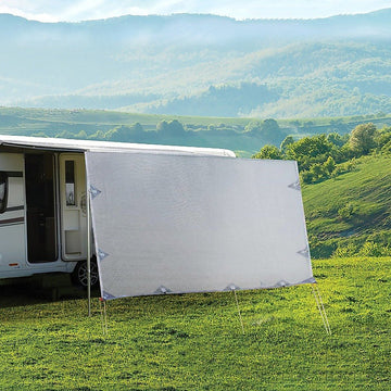 4.3m Caravan Privacy Screen Side Sunscreen Sun Shade for 15' Roll Out Awning - RnR Galore