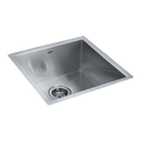 440x440mm Handmade Stainless Steel Undermount / Topmount Kitchen Laundry Sink with Waste - RnR Galore