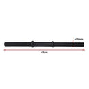 45cm - 1 Pair Dumbbell Bar 25mm Diameter - PVC Coated Dumbell Handle - RnR Galore