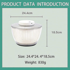 4.5L Electric Vegetable Spin Dryer - USB Rechargeable - RnR Galore