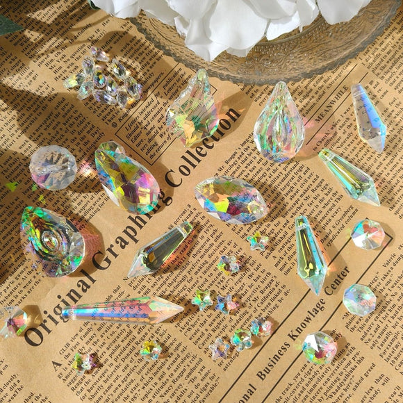 460PCS Suncatcher DIY Making Kit with Storage Box - Premium Crystal Prism Ornaments Craft Set for Home Decor - RnR Galore