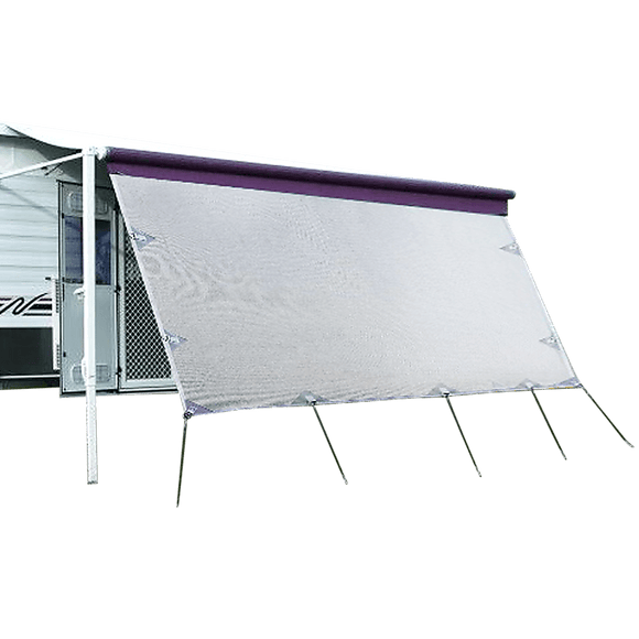 4.6m Caravan Privacy Screen Side Sunscreen Sun Shade for 16' Roll Out Awning - RnR Galore