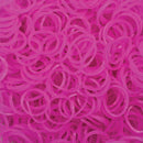 4800 LOOM BANDS Rubber Refill Kit DIY Magical Bracelet 192 S Clips 16 Hooks BULK - Plain Hot Pink - RnR Galore