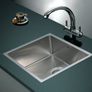490x440mm Handmade Stainless Steel Undermount / Topmount Kitchen Laundry Sink with Waste - RnR Galore
