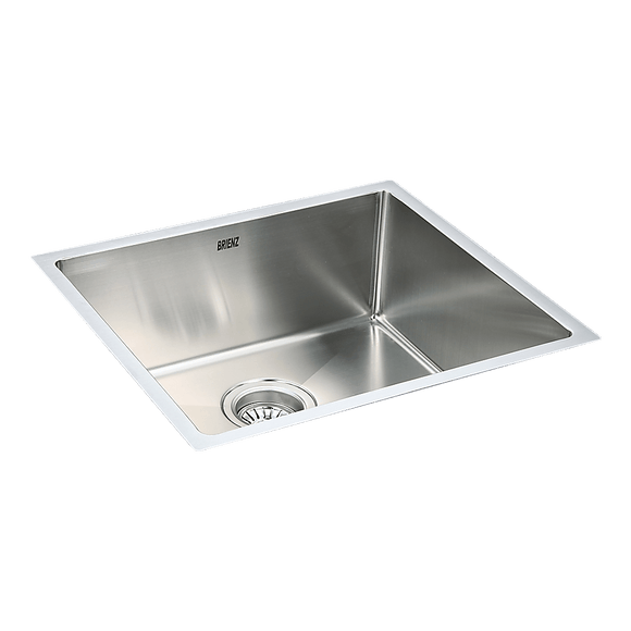 490x440mm Handmade Stainless Steel Undermount / Topmount Kitchen Laundry Sink with Waste - RnR Galore