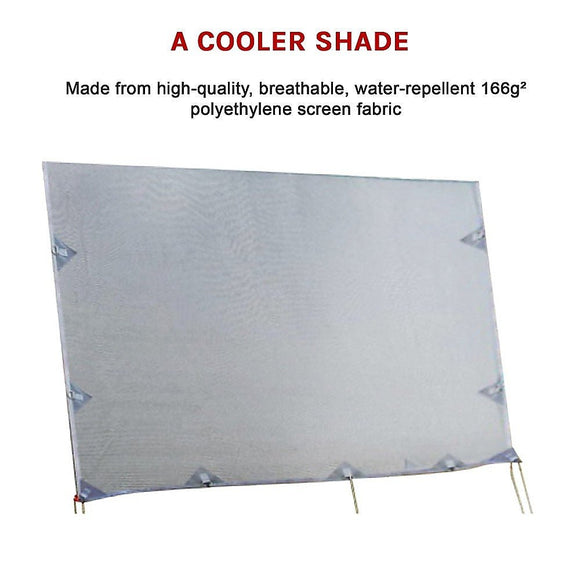 4m Caravan Privacy Screen Side Sunscreen Sun Shade for 14' Roll Out Awning - RnR Galore