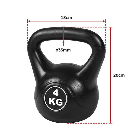 4pcs Exercise Kettle Bell Weight Set 20KG - RnR Galore