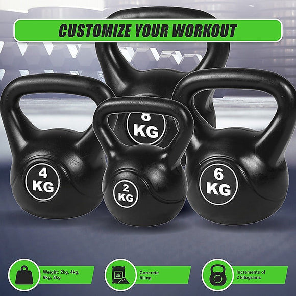 4pcs Exercise Kettle Bell Weight Set 20KG - RnR Galore