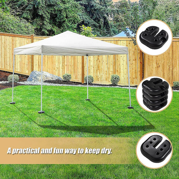 4pcs Outdoor Canopy Tent Leg Weights Anchor Stand Heavy Duty Gazebo Discs Base - RnR Galore