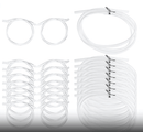 5 - Pack Silly Straws Glasses, Reusable Crazy Straws for Kids, Flexible Twisty Straws Fun Eyeglass Frame Drinking Straws, Novelty Party Favors Supplies for Birthday, Game, Christmas, Holiday Decorations - RnR Galore