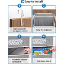 5 - Tier Black Over The Door Organizer – Heavy - Duty Hanging Storage (15.7in x 5.5in) with Anti - Tilt Design for Nursery, Pantry & Dorm - RnR Galore