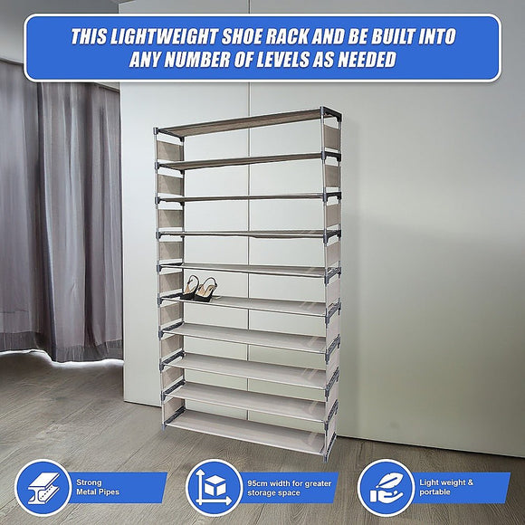 50 Pairs 10 Tiers Shoe Rack - RnR Galore