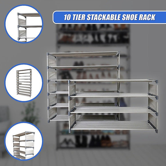 50 Pairs 10 Tiers Shoe Rack - RnR Galore