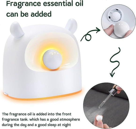 500ml Quiet White Humidifier for Bedroom, Plants, Babies Room - RnR Galore