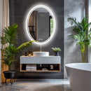 500x700mm LED Bathroom Mirror Oval Dimmable Anti - Fog - RnR Galore