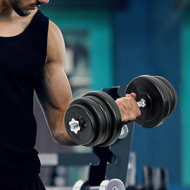 50KG Dumbbell Adjustable Weight Set - RnR Galore