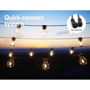 50m Solar Festoon Lights Outdoor LED String Light Chritsmas Decor Party - RnR Galore