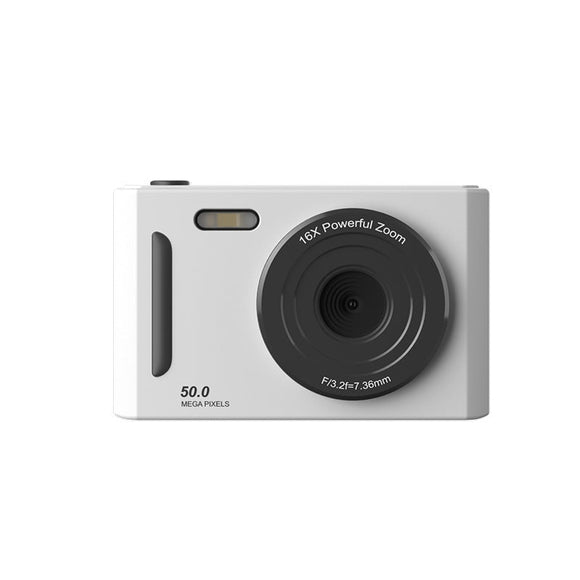 50MP HD Digital Camera with 8X Zoom & Dual Lens System(white) - RnR Galore