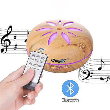 550ml Bluetooth Humidifier with Remote, Timer, Ultrasonic Mist & Mood Light - RnR Galore