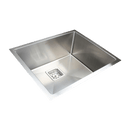 550x455mm Handmade 1.5mm Stainless Steel Undermount / Topmount Kitchen Sink with Square Waste - RnR Galore