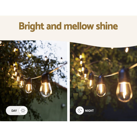 59m Festoon Lights Christmas Fairy String Lights Outdoor Party Garden Decor - RnR Galore