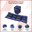 5kg Adjustable Ankle/Wrist Weight Straps - RnR Galore