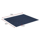 5m2 Box of Premium Carpet Tiles Commercial Domestic Office Heavy Use Flooring Blue - RnR Galore