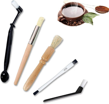 5pcs Coffee Grinder Cleaning Brushes - For Grinders, Espresso Machines & Tools - RnR Galore