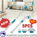 5PCS Rechargeable Spin Scrubber Electric Turbo Scrub Cleaning Brush Cordless Kit - RnR Galore