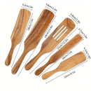 5pcs Wooden Spatula Set Kitchen Cooking Utensils Wooden Spatula for Cooking - RnR Galore
