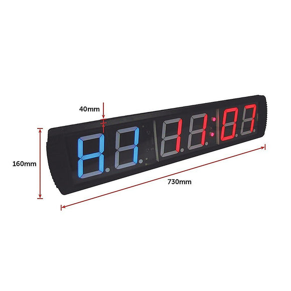 6 Digit Digital Timer Interval Fitness Clock LED Gym Display - RnR Galore
