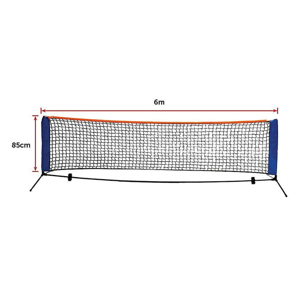 6 Meters Portable Foldable Mini Tennis Net & Post Set - RnR Galore
