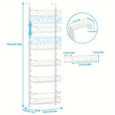 6 Tier Adjustable Baskets Over Door Pantry Organiser for Home Kitchen - RnR Galore