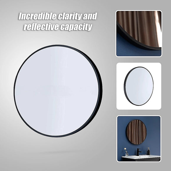 60cm Round Wall Mirror Bathroom Makeup Mirror by Della Francesca - RnR Galore