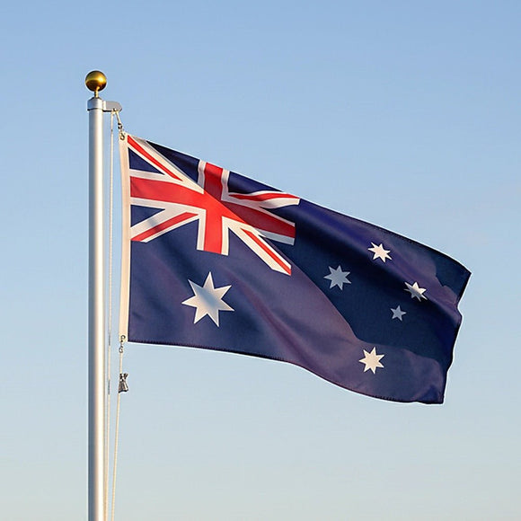 6.0m Flag Pole Full Set / Kit w Australian Flag - RnR Galore