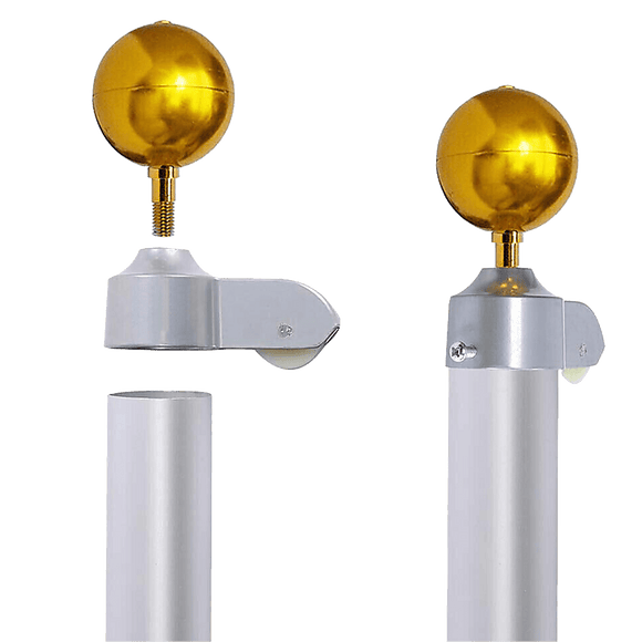 6.0m Flag Pole Full Set / Kit w Australian Flag - RnR Galore