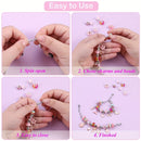67PCS Blue DIY Charm Necklace & Bracelet Making Kit - Creative Jewelry Craft Set with Colorful Drip Oil Pendants & Metal Beads - RnR Galore
